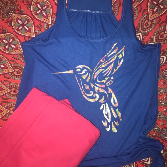 Flowy Racerback Tank HTV/Embellishment NWOT - Picture 8 of 8